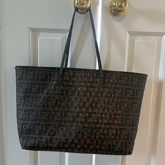 Fendi Zucca Star Tote Tobacco - Picture 2 of 11
